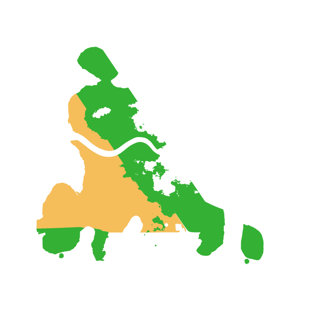 Biome Rust Map: Procedural Map, Size: 2500, Seed: 421214
