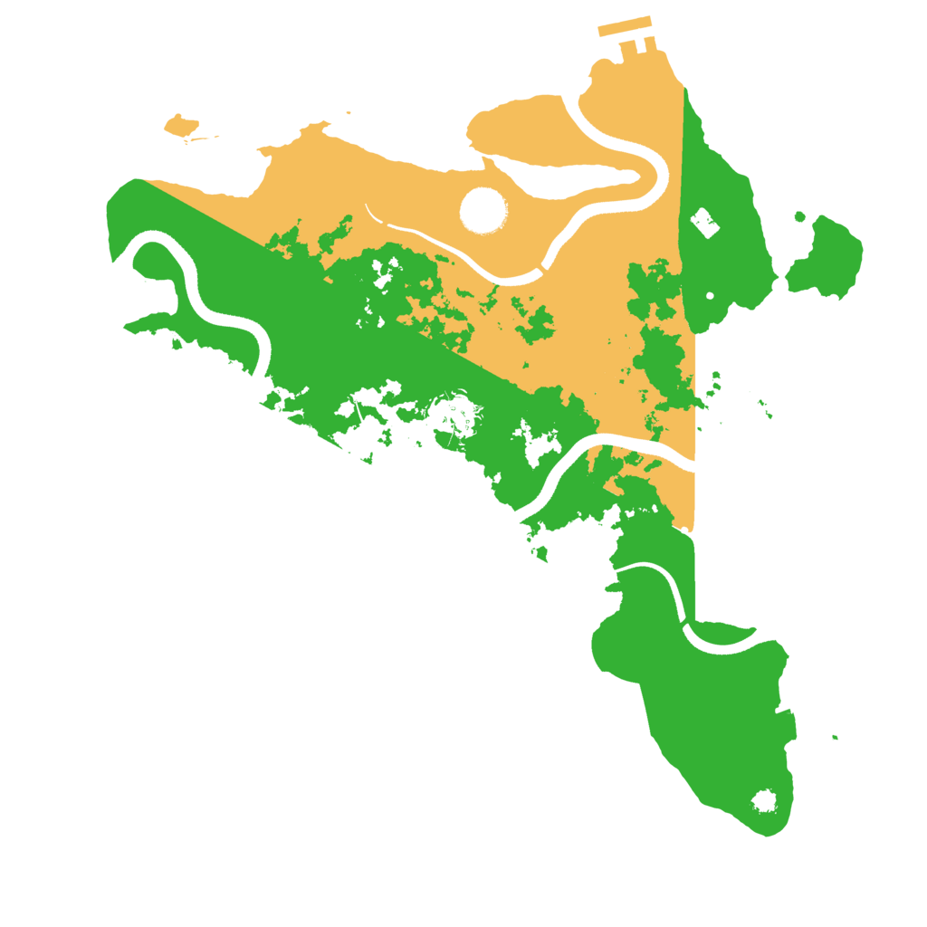 Biome Rust Map: Procedural Map, Size: 3500, Seed: 2133111828