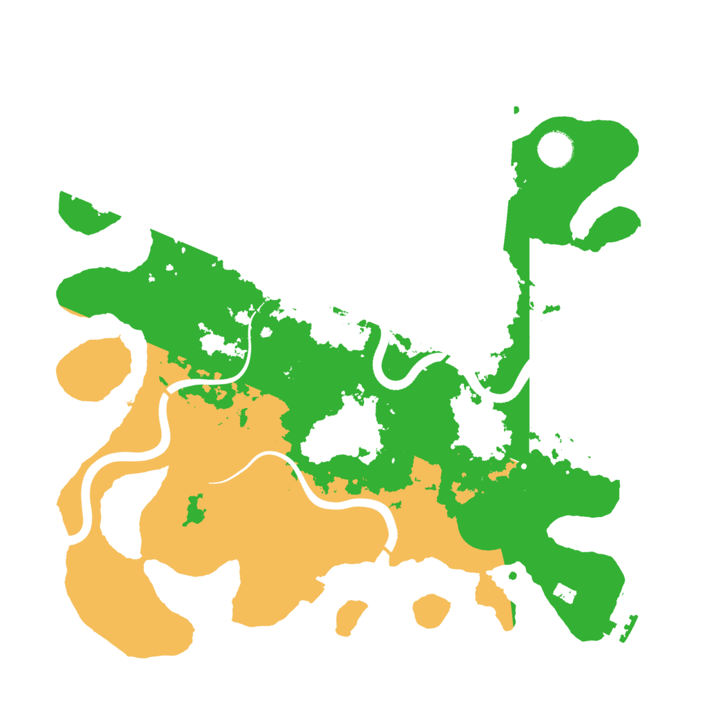 Biome Rust Map: Procedural Map, Size: 3500, Seed: 304866847
