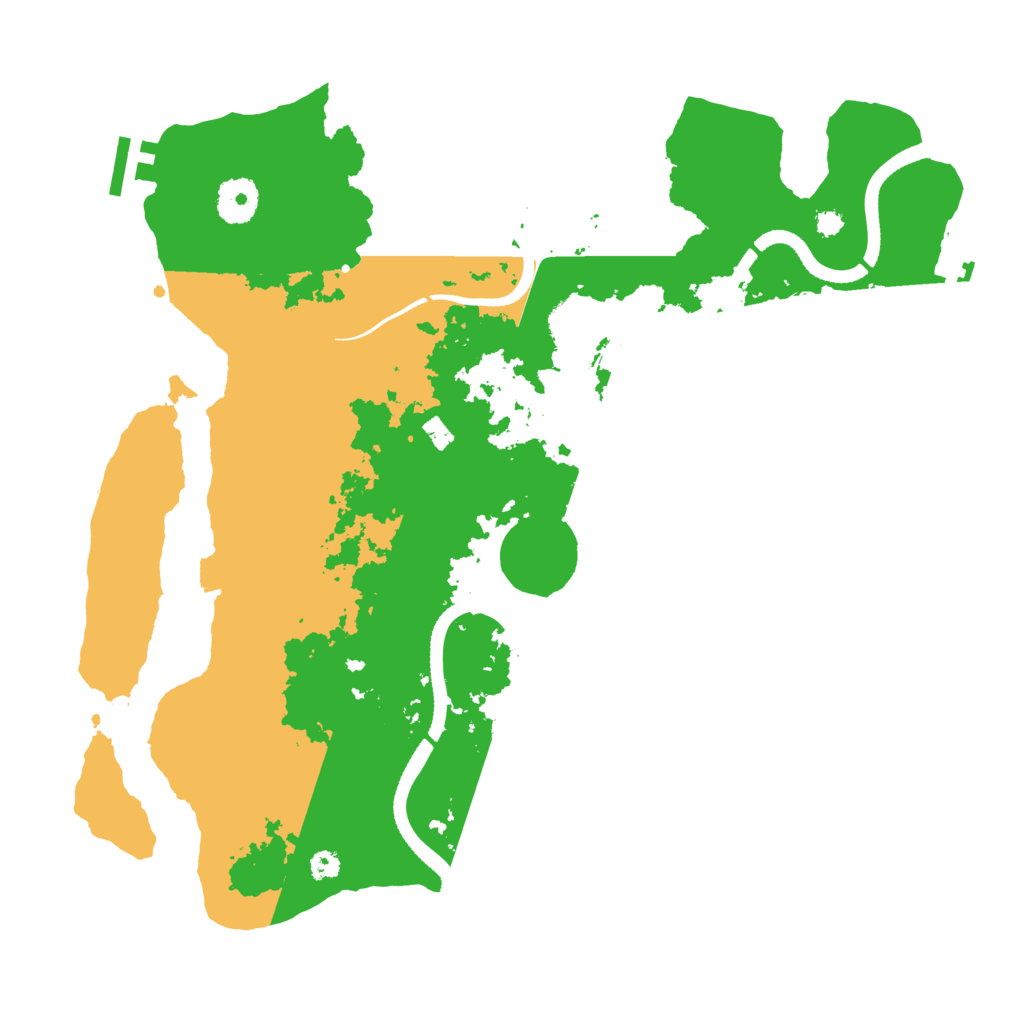 Biome Rust Map: Procedural Map, Size: 3500, Seed: 3137342