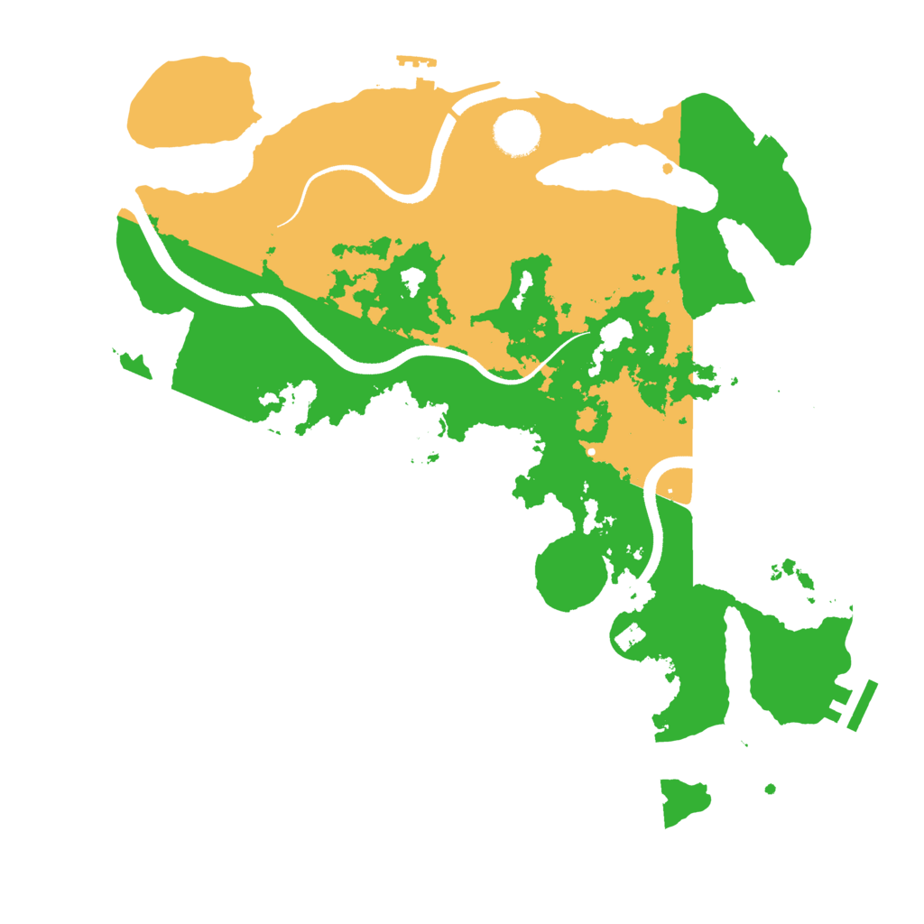 Biome Rust Map: Procedural Map, Size: 3500, Seed: 1284050981