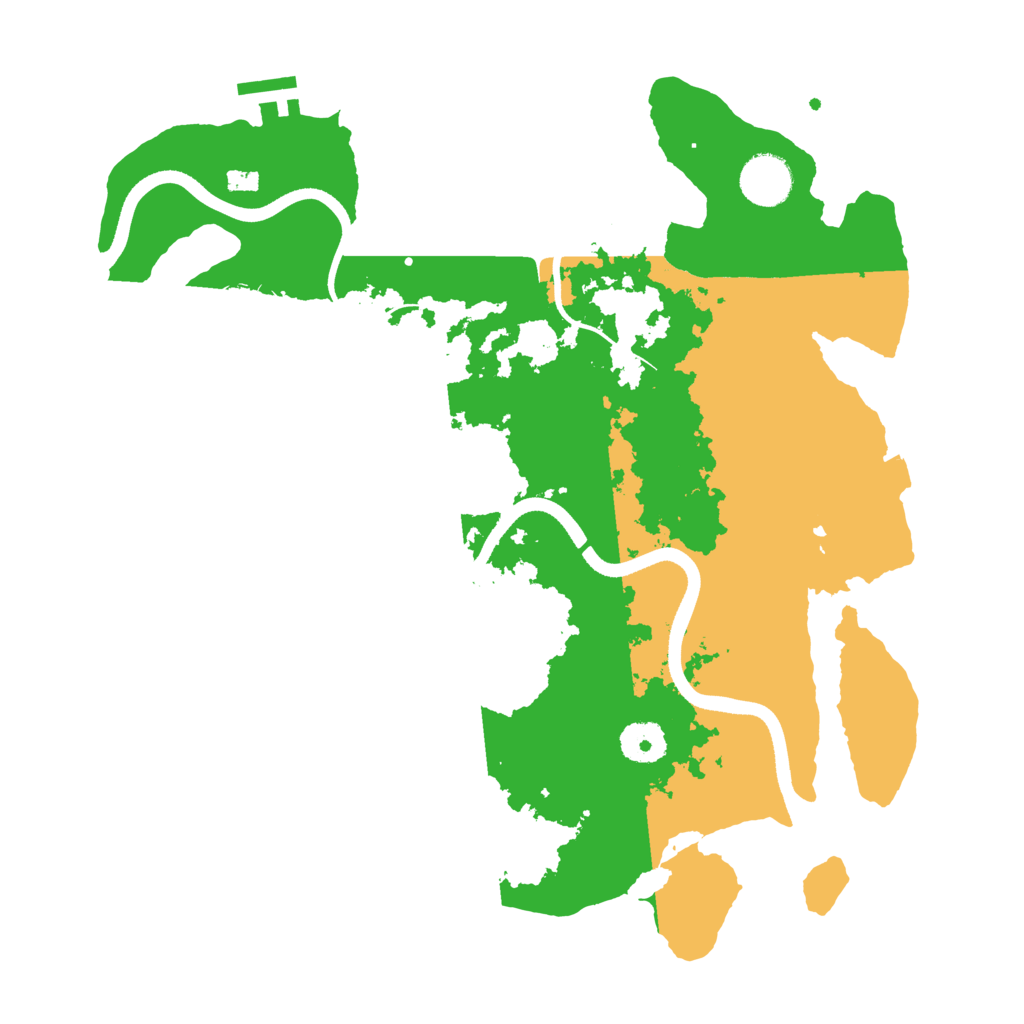 Biome Rust Map: Procedural Map, Size: 3500, Seed: 701452997