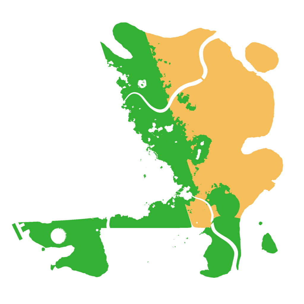 Biome Rust Map: Procedural Map, Size: 3500, Seed: 1462792460