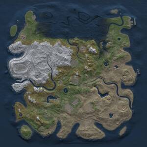 Thumbnail Rust Map: Procedural Map, Size: 4500, Seed: 567835, 16 Monuments