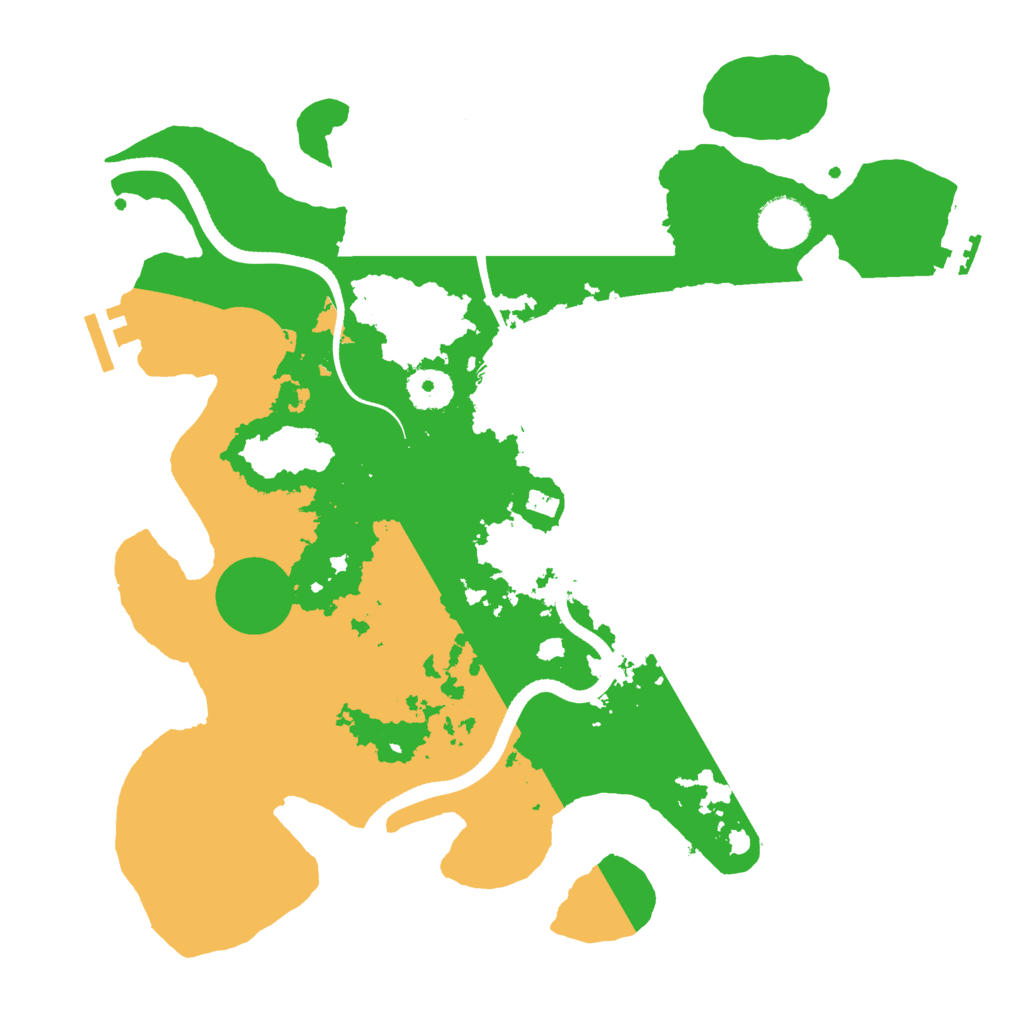 Biome Rust Map: Procedural Map, Size: 3500, Seed: 678554