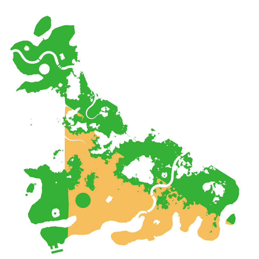 Biome Rust Map: Procedural Map, Size: 4500, Seed: 868441442