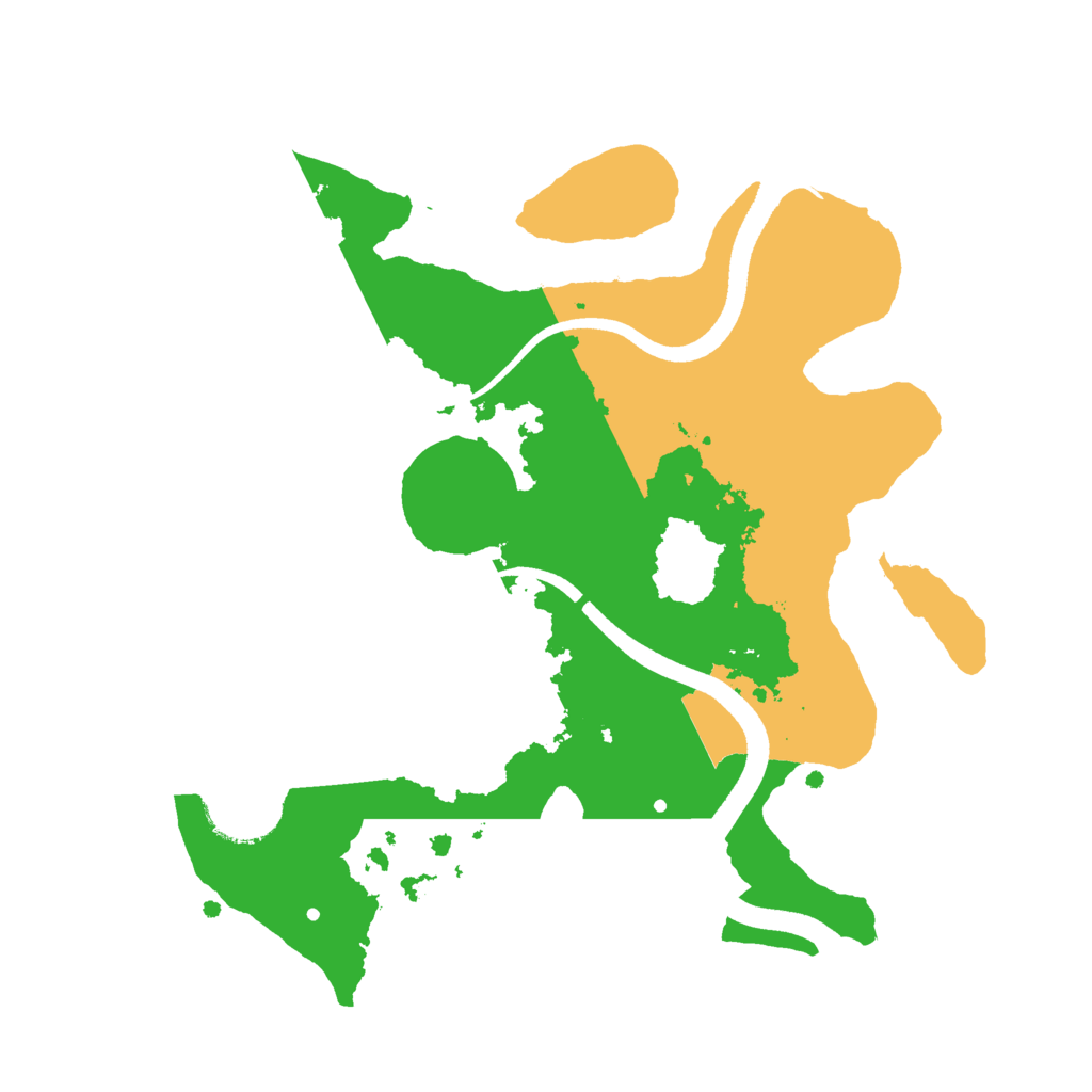 Biome Rust Map: Procedural Map, Size: 2500, Seed: 405982590