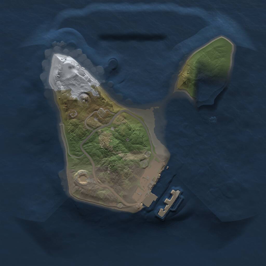 Rust Map: Procedural Map, Size: 1300, Seed: 1151767342, 2 Monuments