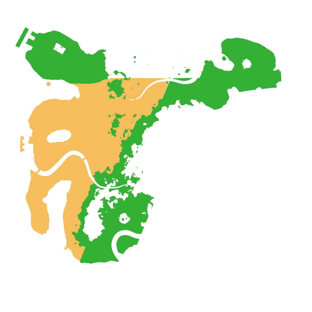 Biome Rust Map: Procedural Map, Size: 3000, Seed: 1643026422