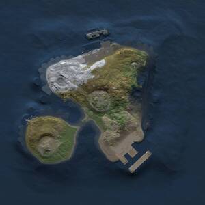 Thumbnail Rust Map: Procedural Map, Size: 1500, Seed: 2046164624, 4 Monuments