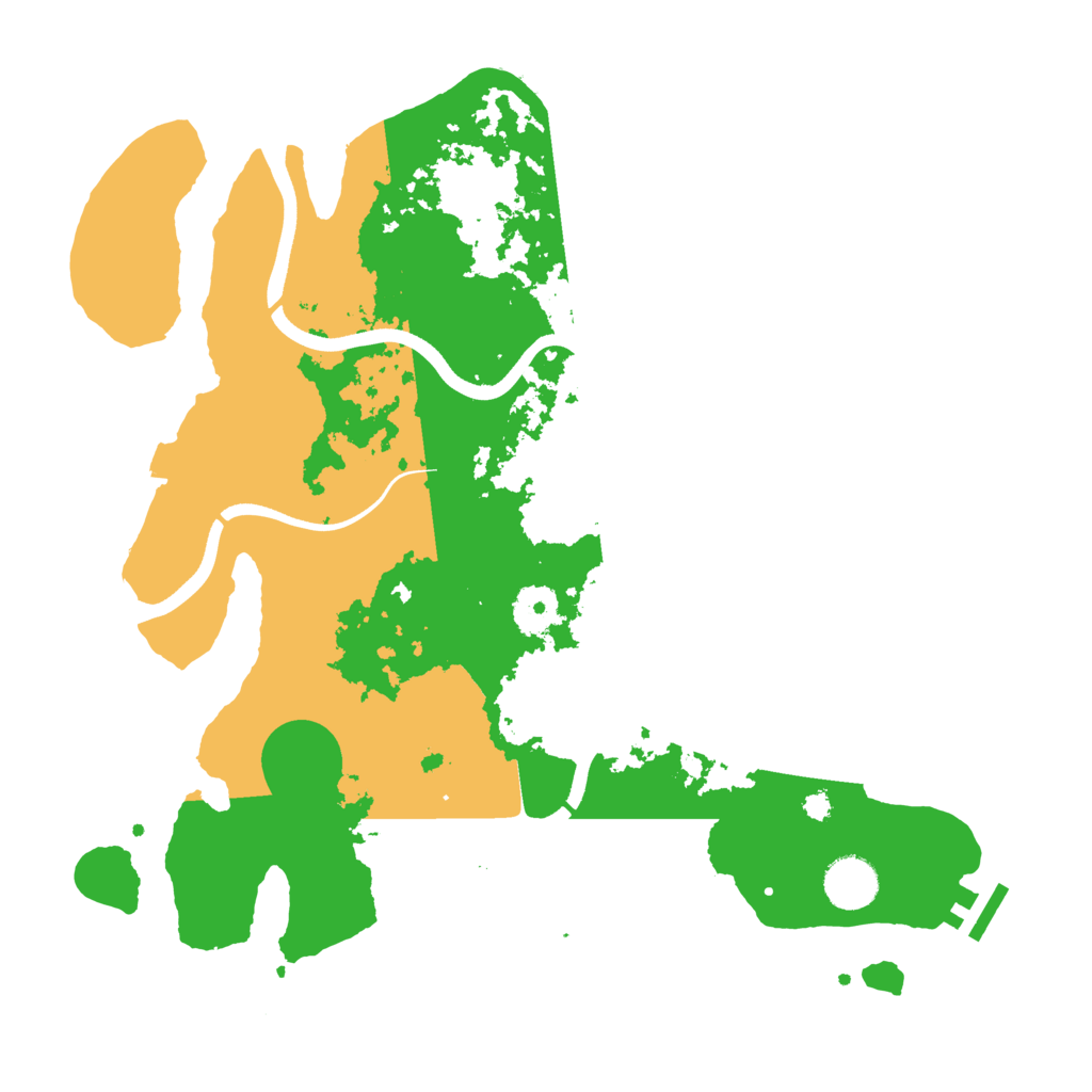 Biome Rust Map: Procedural Map, Size: 3600, Seed: 285177332