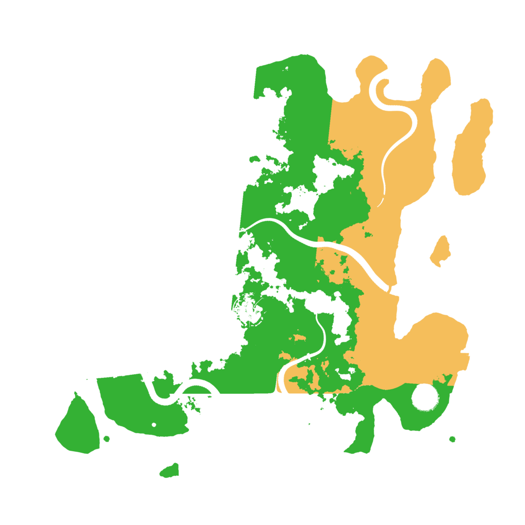 Biome Rust Map: Procedural Map, Size: 3500, Seed: 817909956