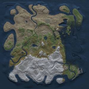 Thumbnail Rust Map: Procedural Map, Size: 4250, Seed: 1215478901, 16 Monuments