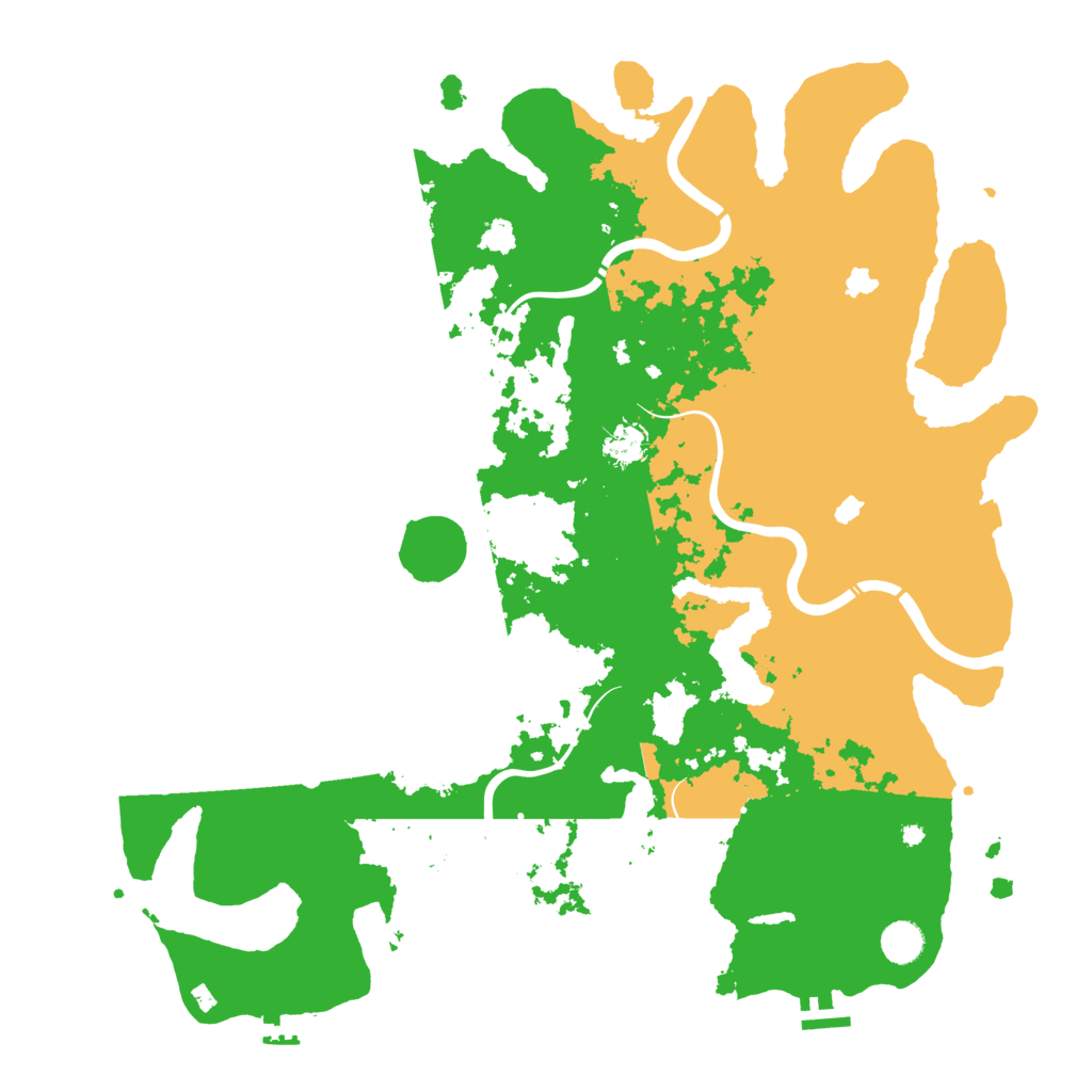 Biome Rust Map: Procedural Map, Size: 4500, Seed: 1182358993