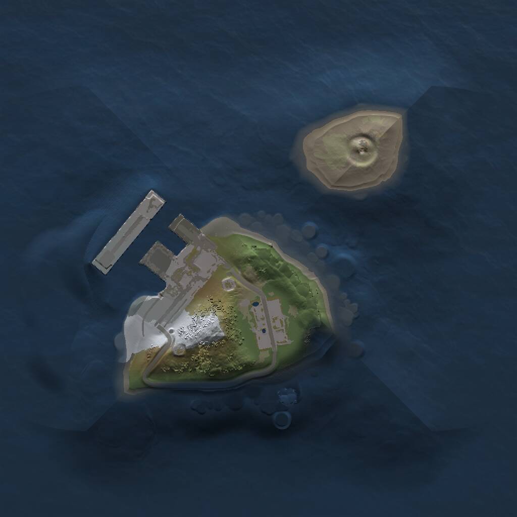 Rust Map: Procedural Map, Size: 1100, Seed: 835884944, 2 Monuments