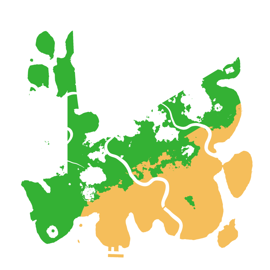 Biome Rust Map: Procedural Map, Size: 3500, Seed: 906386361