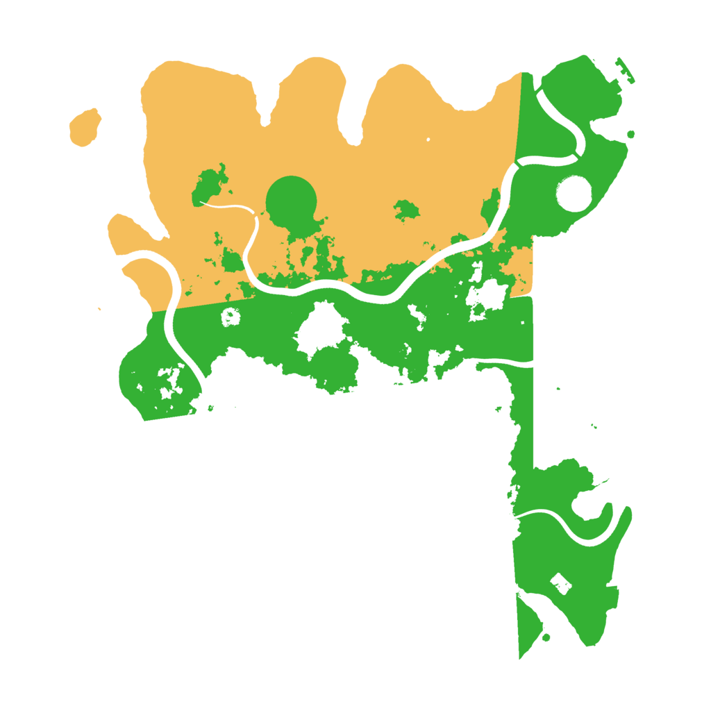 Biome Rust Map: Procedural Map, Size: 3700, Seed: 366047875