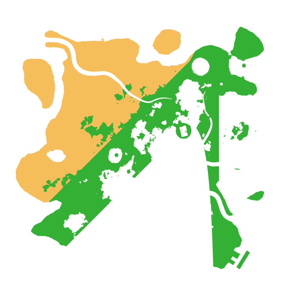 Biome Rust Map: Procedural Map, Size: 3000, Seed: 99669093
