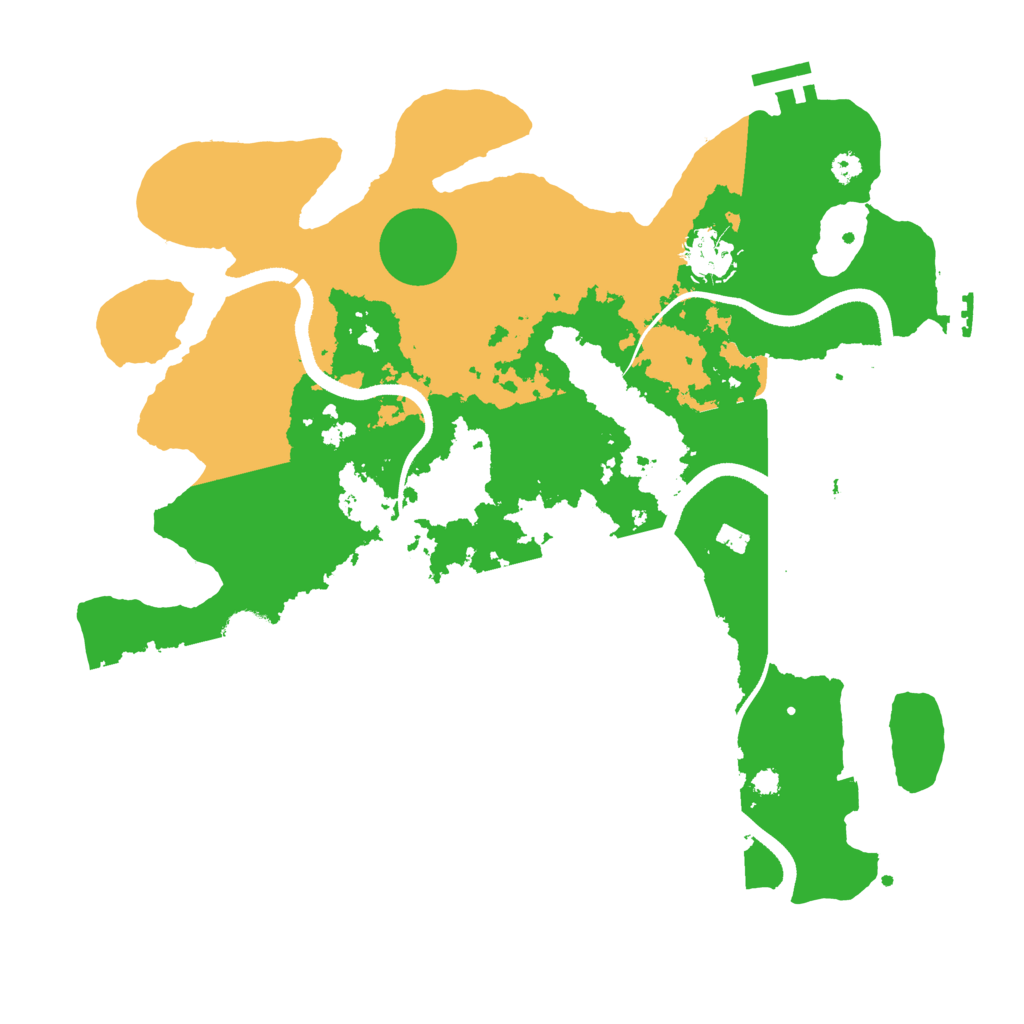 Biome Rust Map: Procedural Map, Size: 3500, Seed: 1929778269