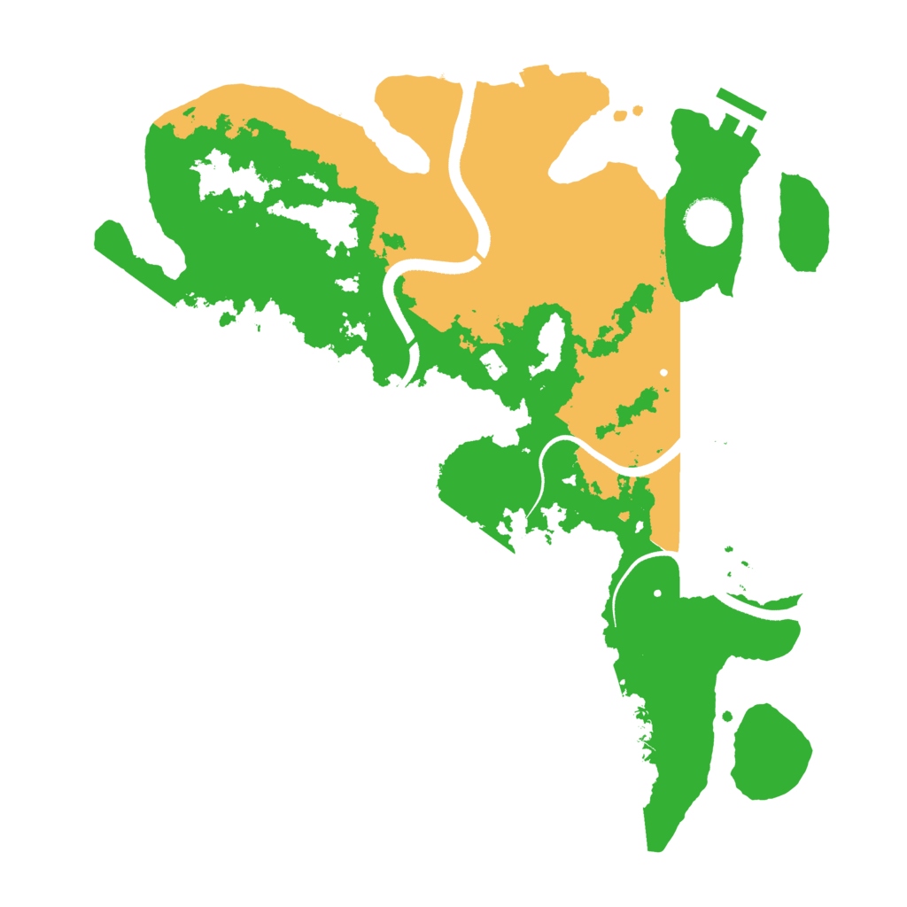 Biome Rust Map: Procedural Map, Size: 3500, Seed: 1756947493