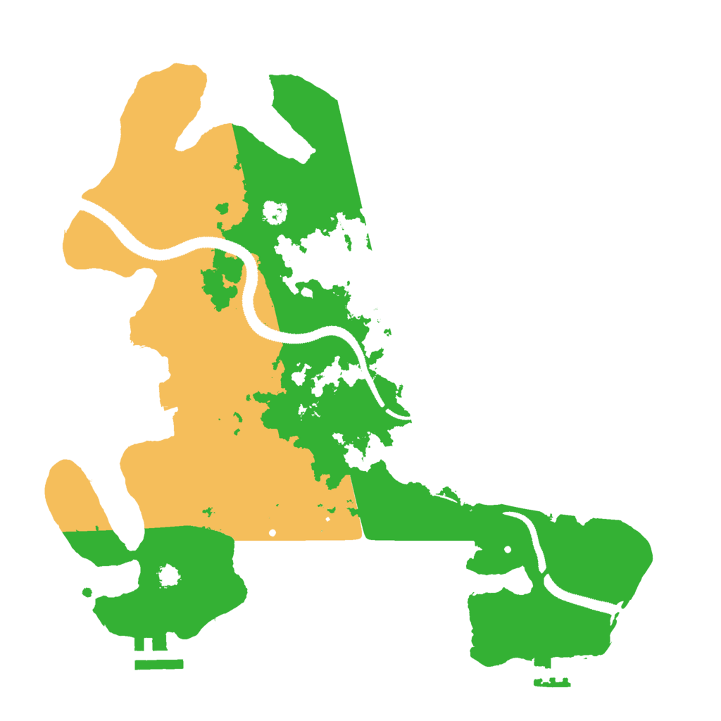 Biome Rust Map: Procedural Map, Size: 3000, Seed: 280223