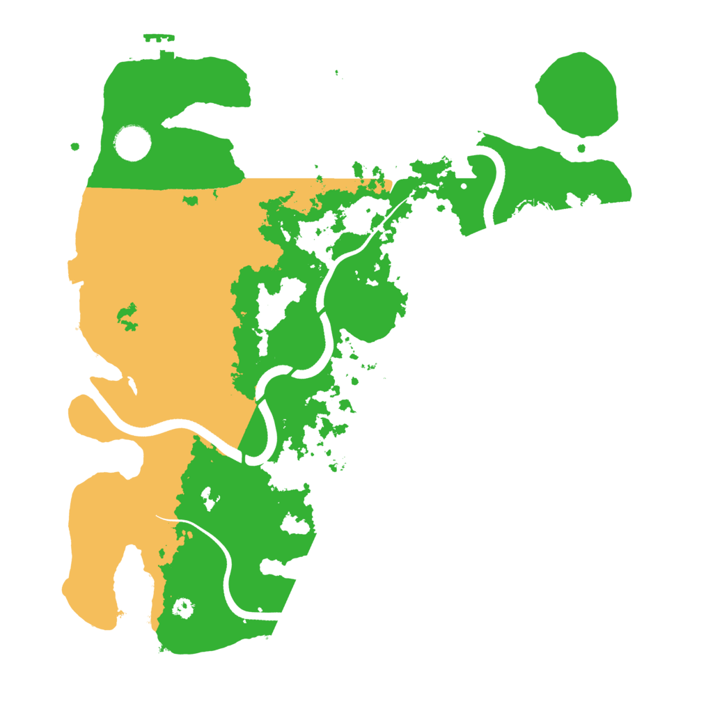 Biome Rust Map: Procedural Map, Size: 3500, Seed: 518298696