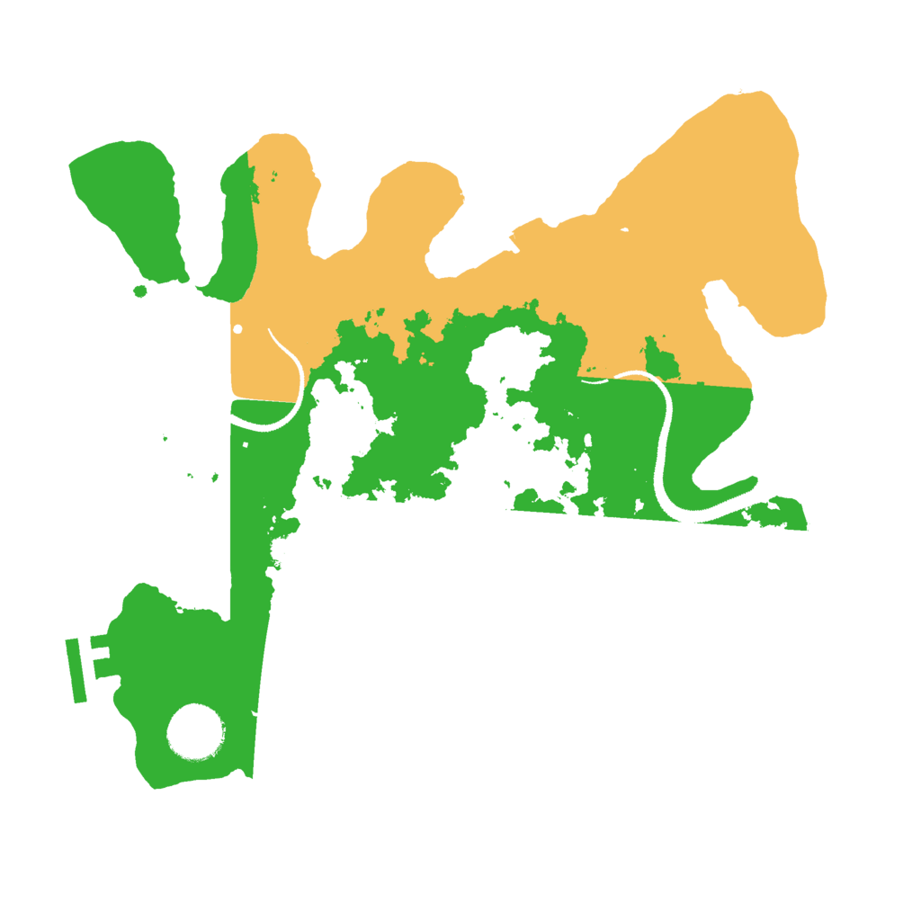 Biome Rust Map: Procedural Map, Size: 2900, Seed: 80303