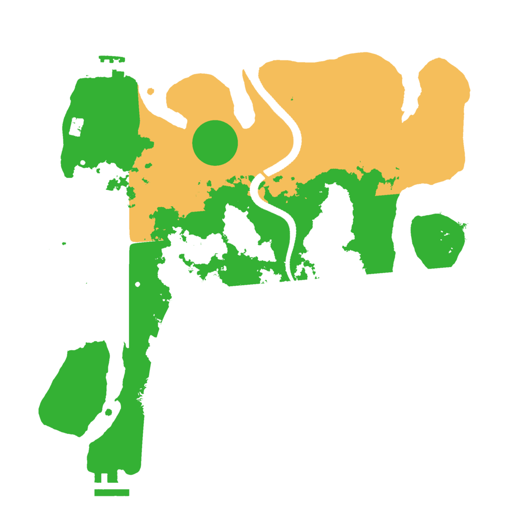Biome Rust Map: Procedural Map, Size: 3000, Seed: 15565895