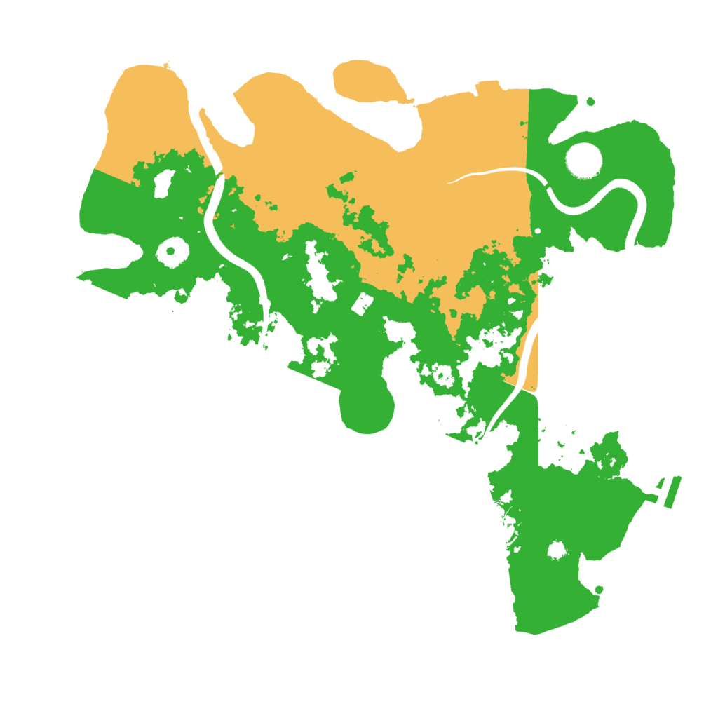 Biome Rust Map: Procedural Map, Size: 3500, Seed: 26337