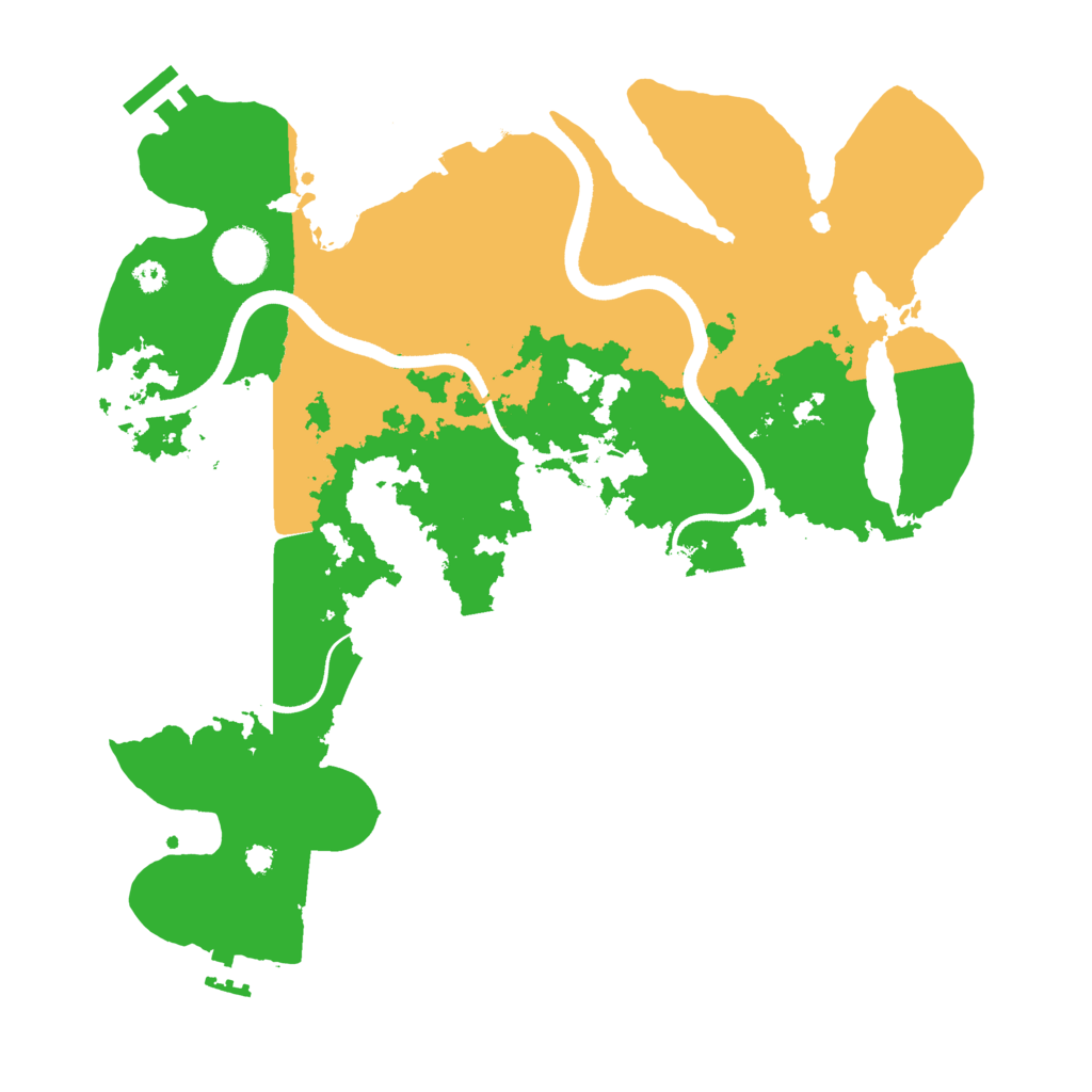 Biome Rust Map: Procedural Map, Size: 3500, Seed: 420381663