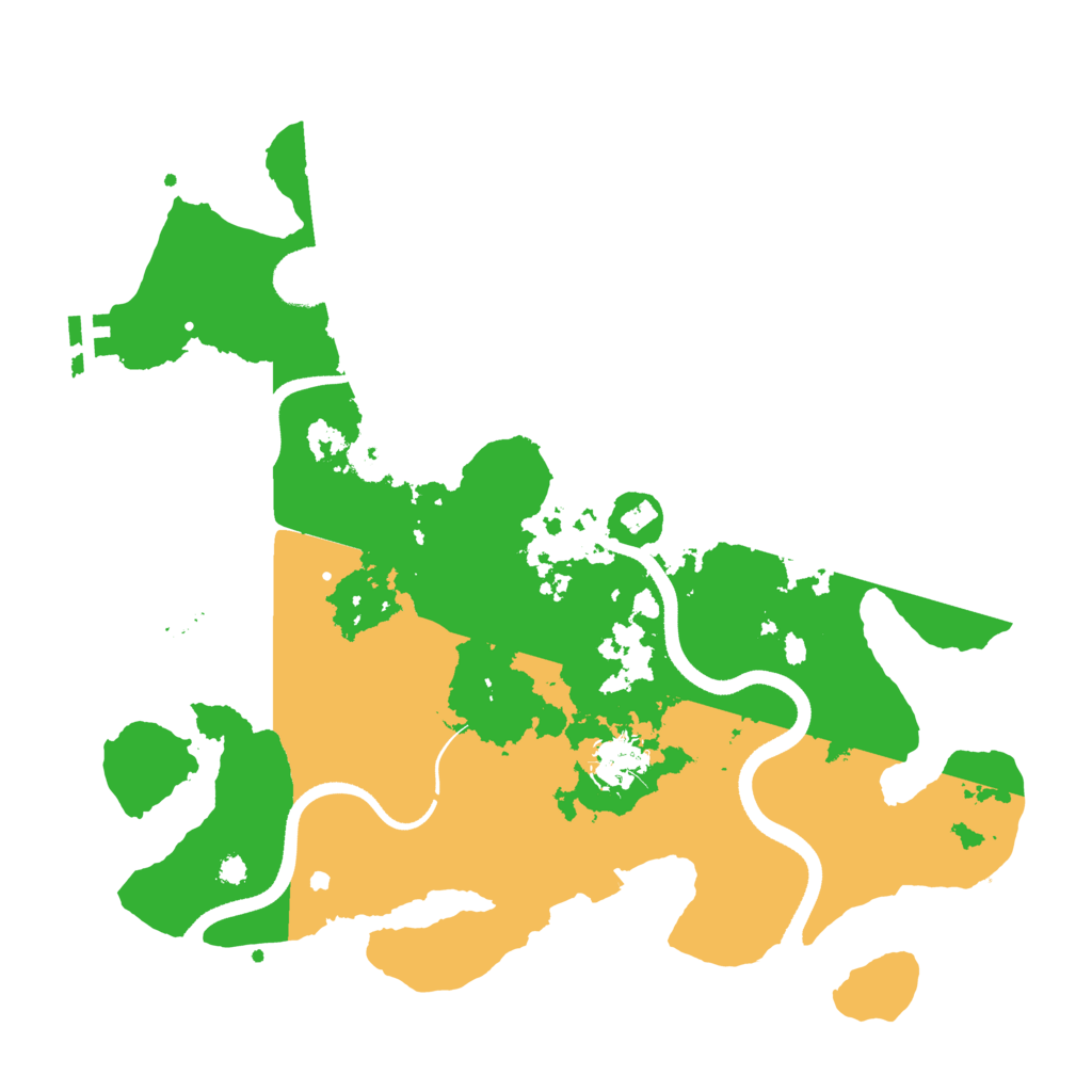 Biome Rust Map: Procedural Map, Size: 3500, Seed: 382608373