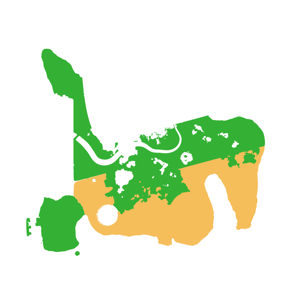Biome Rust Map: Procedural Map, Size: 2500, Seed: 64792801