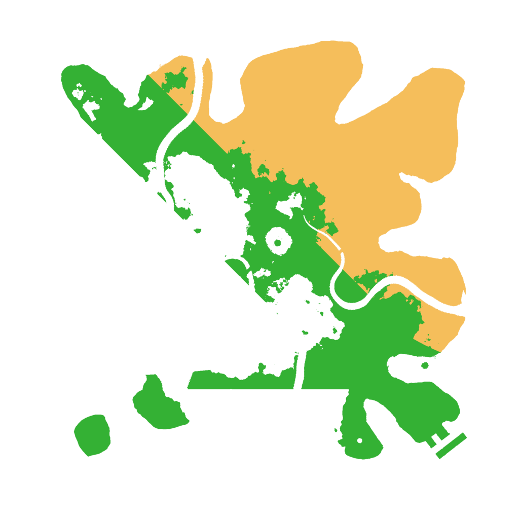 Biome Rust Map: Procedural Map, Size: 3000, Seed: 15487