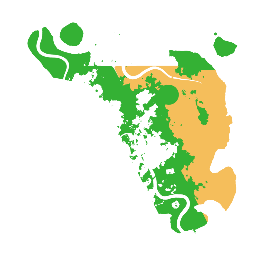 Biome Rust Map: Procedural Map, Size: 3500, Seed: 1944493095