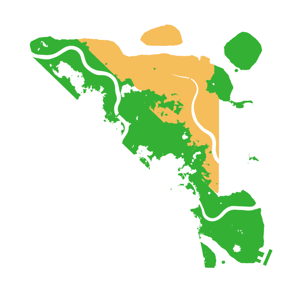 Biome Rust Map: Procedural Map, Size: 3500, Seed: 1578109048