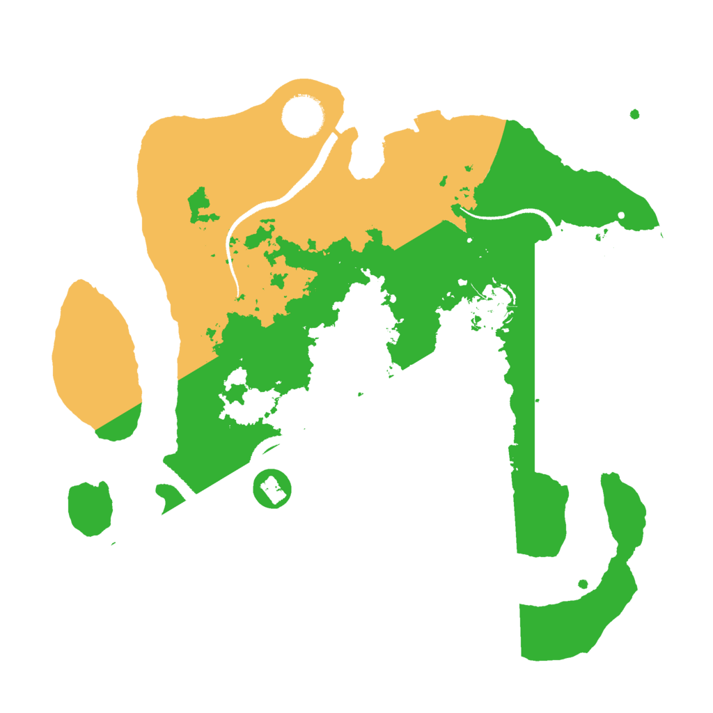 Biome Rust Map: Procedural Map, Size: 3000, Seed: 652143564