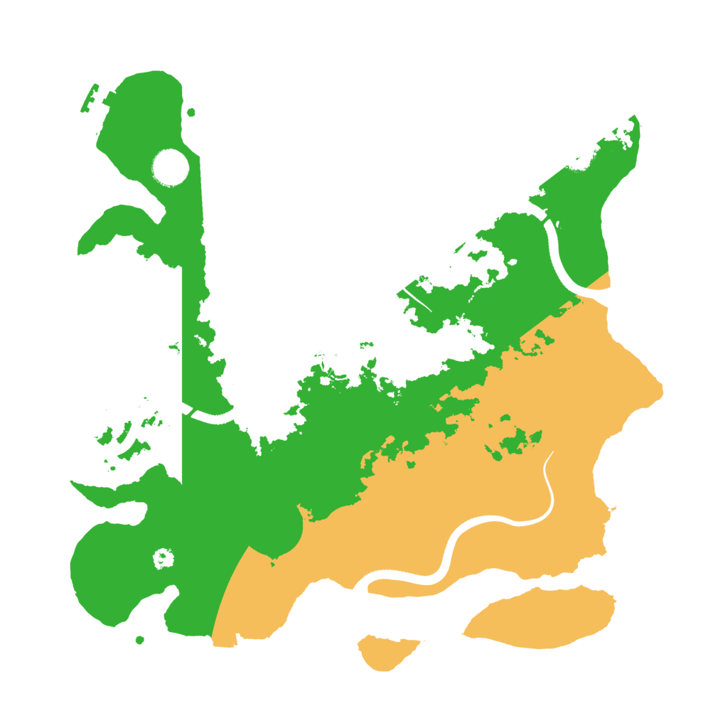 Biome Rust Map: Procedural Map, Size: 3500, Seed: 488075782