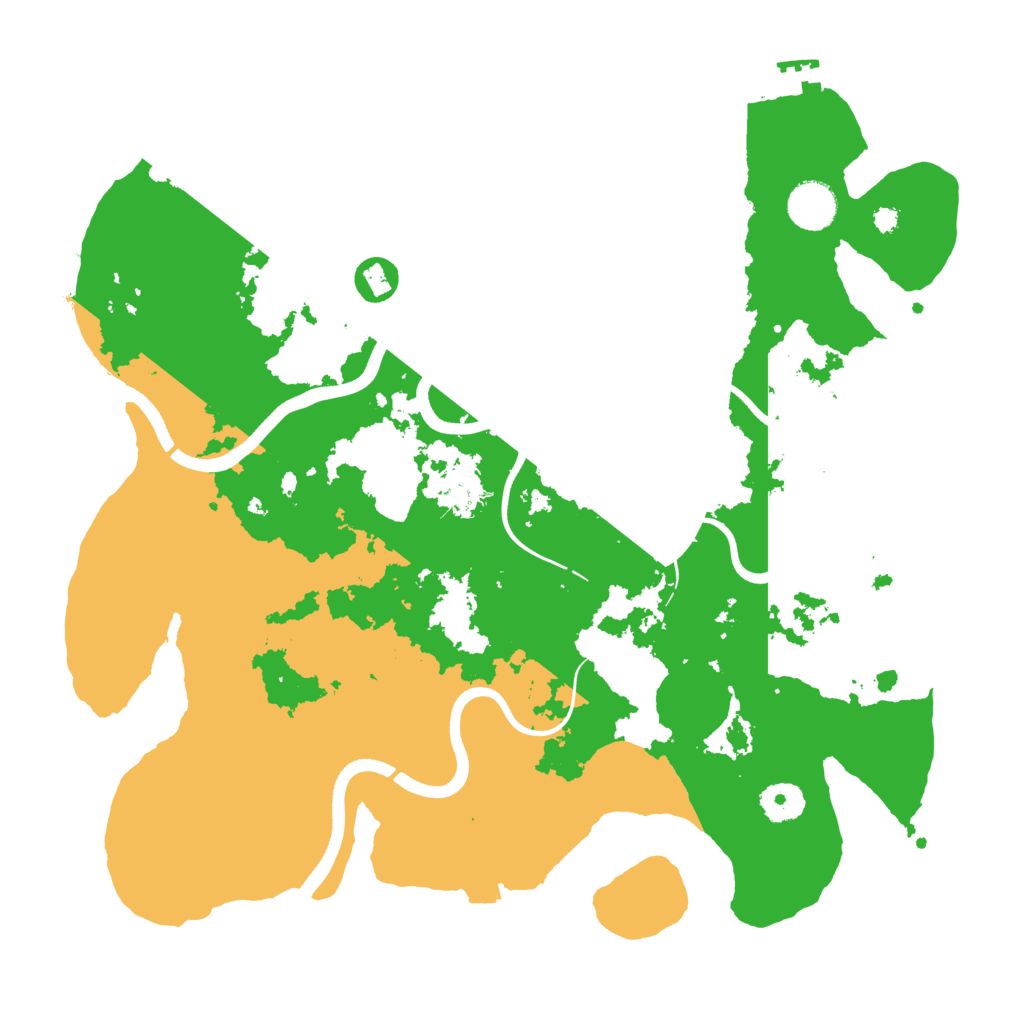 Biome Rust Map: Procedural Map, Size: 3700, Seed: 492591866