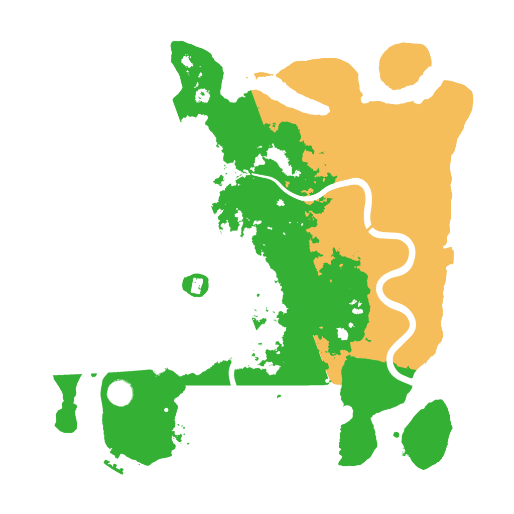 Biome Rust Map: Procedural Map, Size: 3500, Seed: 9579119