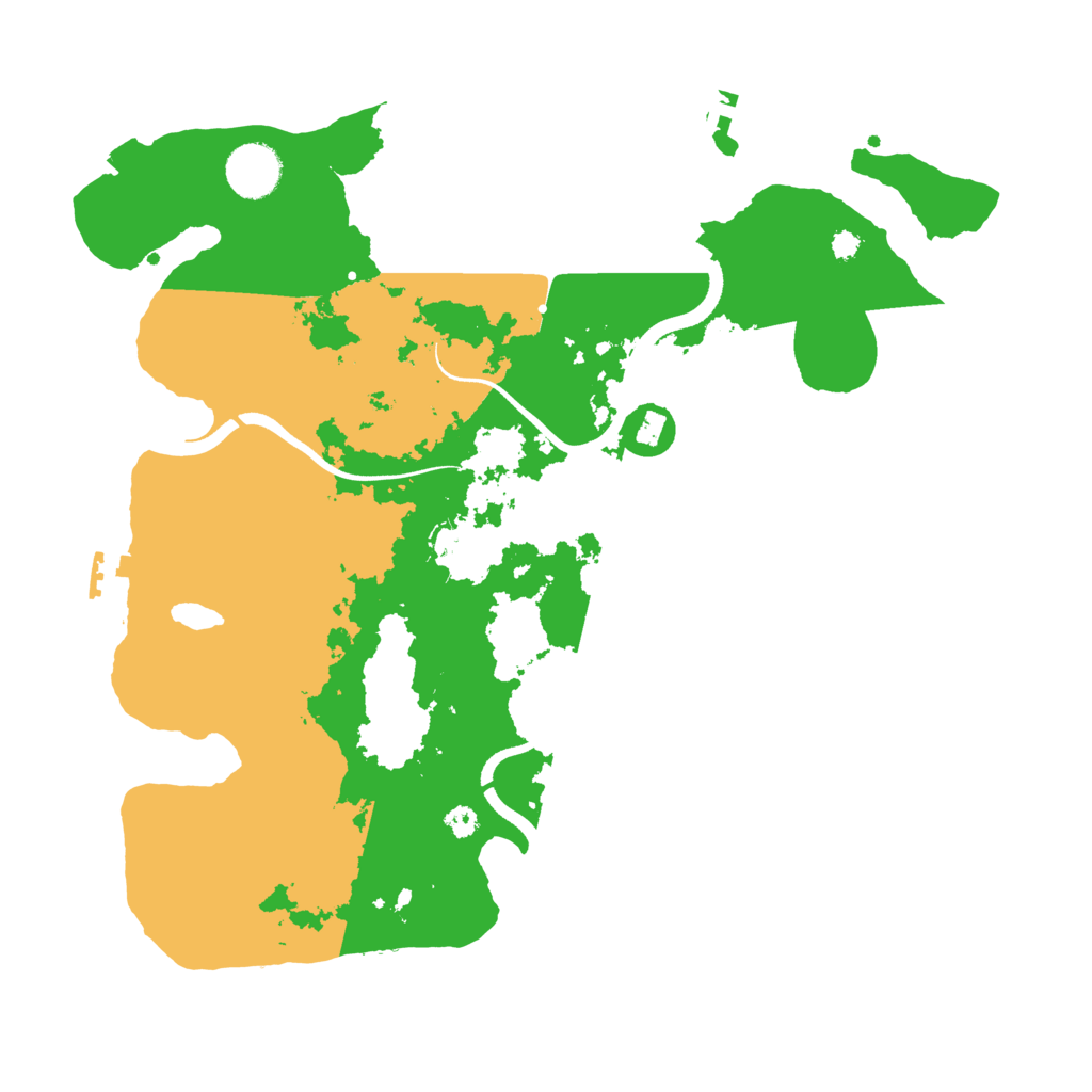 Biome Rust Map: Procedural Map, Size: 3500, Seed: 1858164409