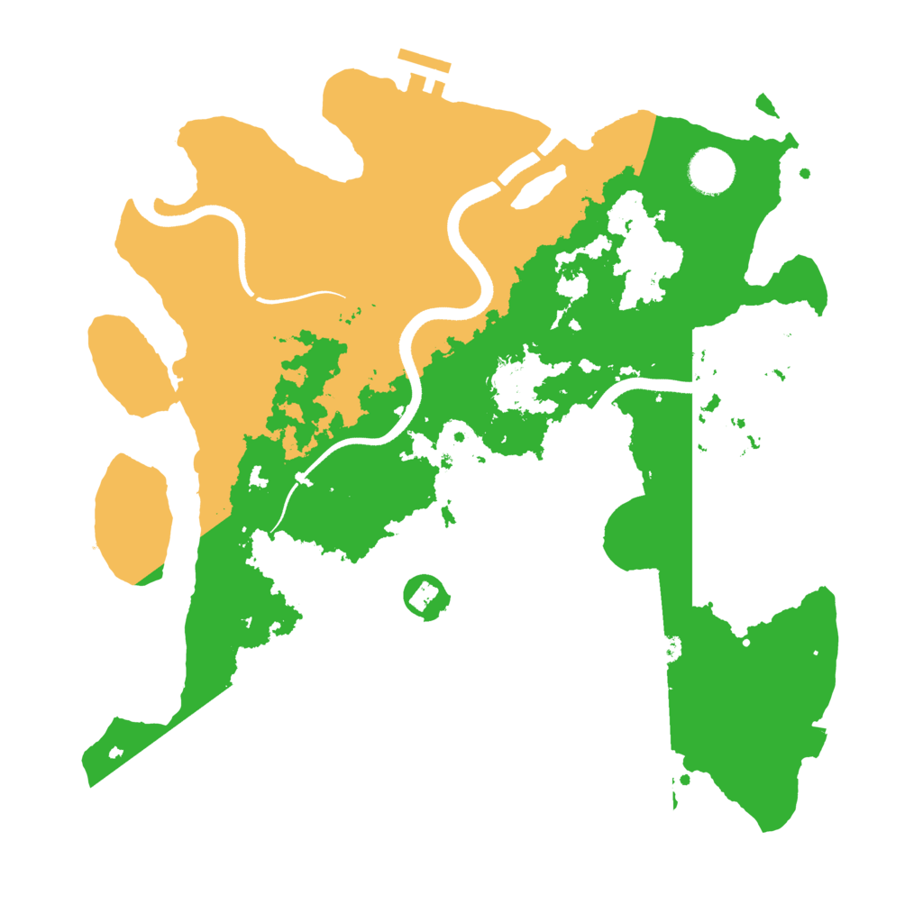 Biome Rust Map: Procedural Map, Size: 3500, Seed: 660421592