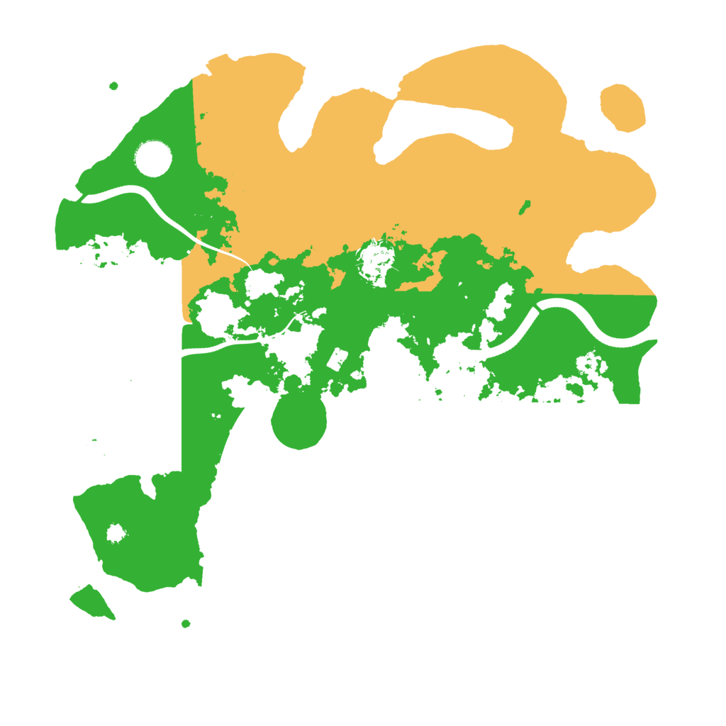 Biome Rust Map: Procedural Map, Size: 3500, Seed: 1568778072