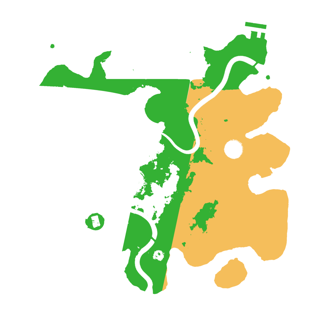Biome Rust Map: Procedural Map, Size: 3000, Seed: 206765