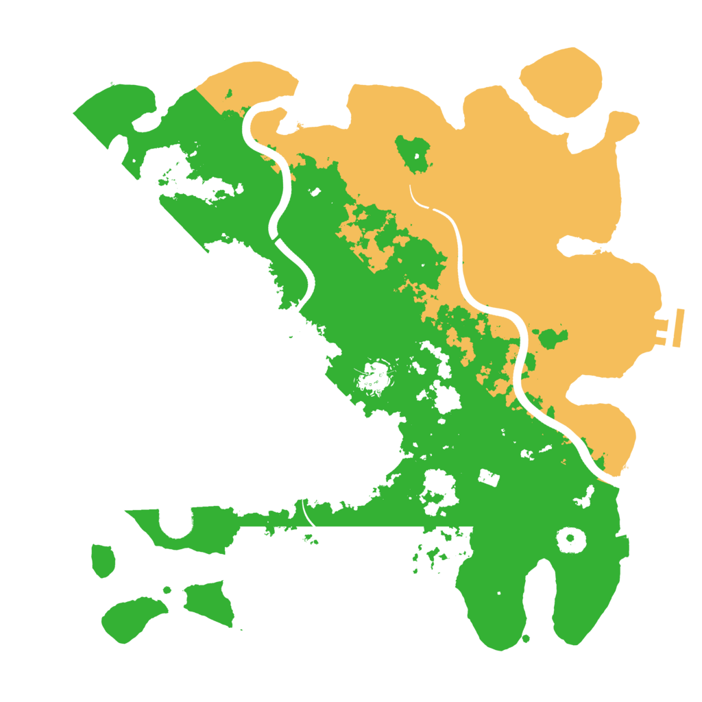 Biome Rust Map: Procedural Map, Size: 3700, Seed: 28798787