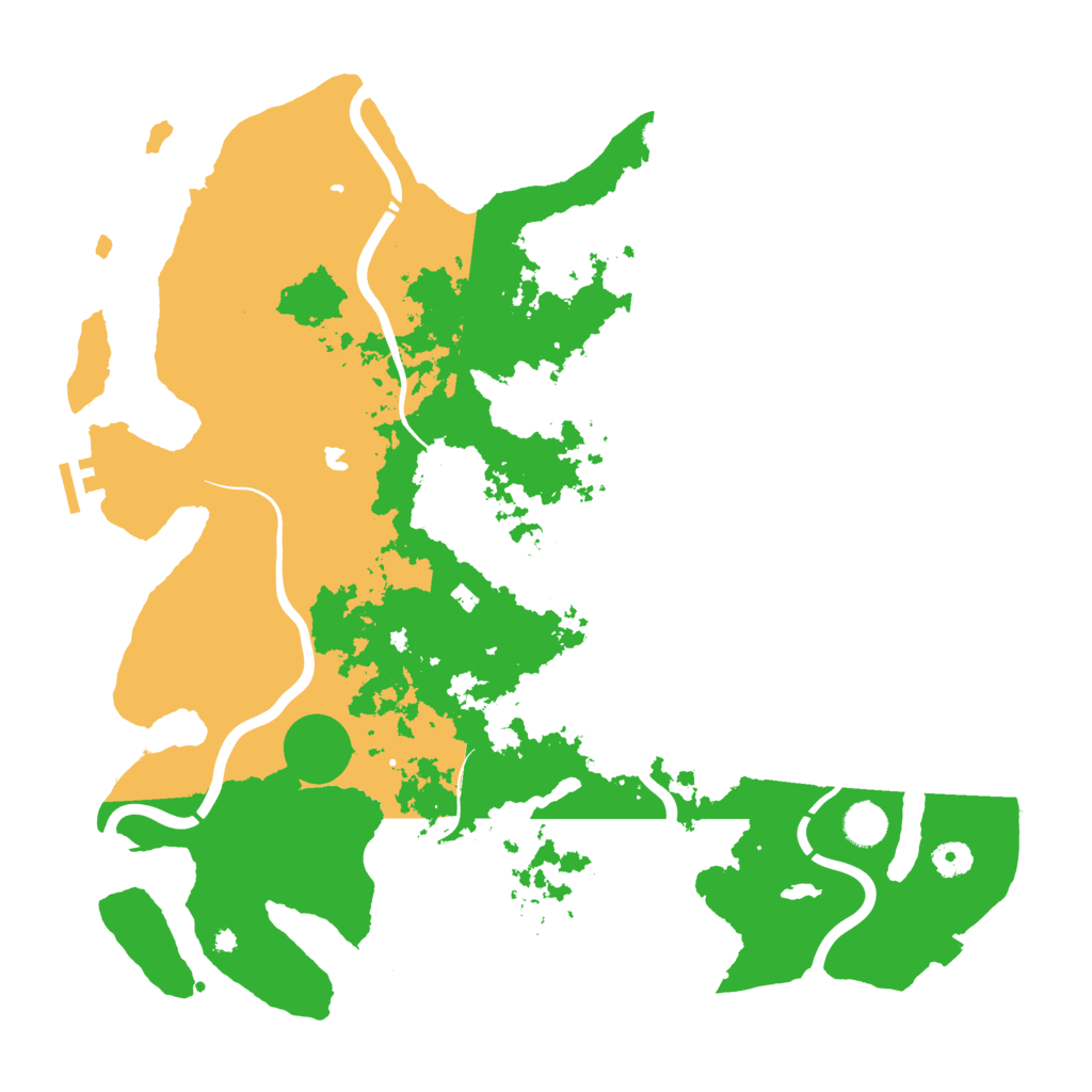 Biome Rust Map: Procedural Map, Size: 4350, Seed: 954135604