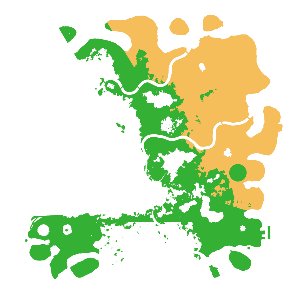 Biome Rust Map: Procedural Map, Size: 4500, Seed: 2071509299