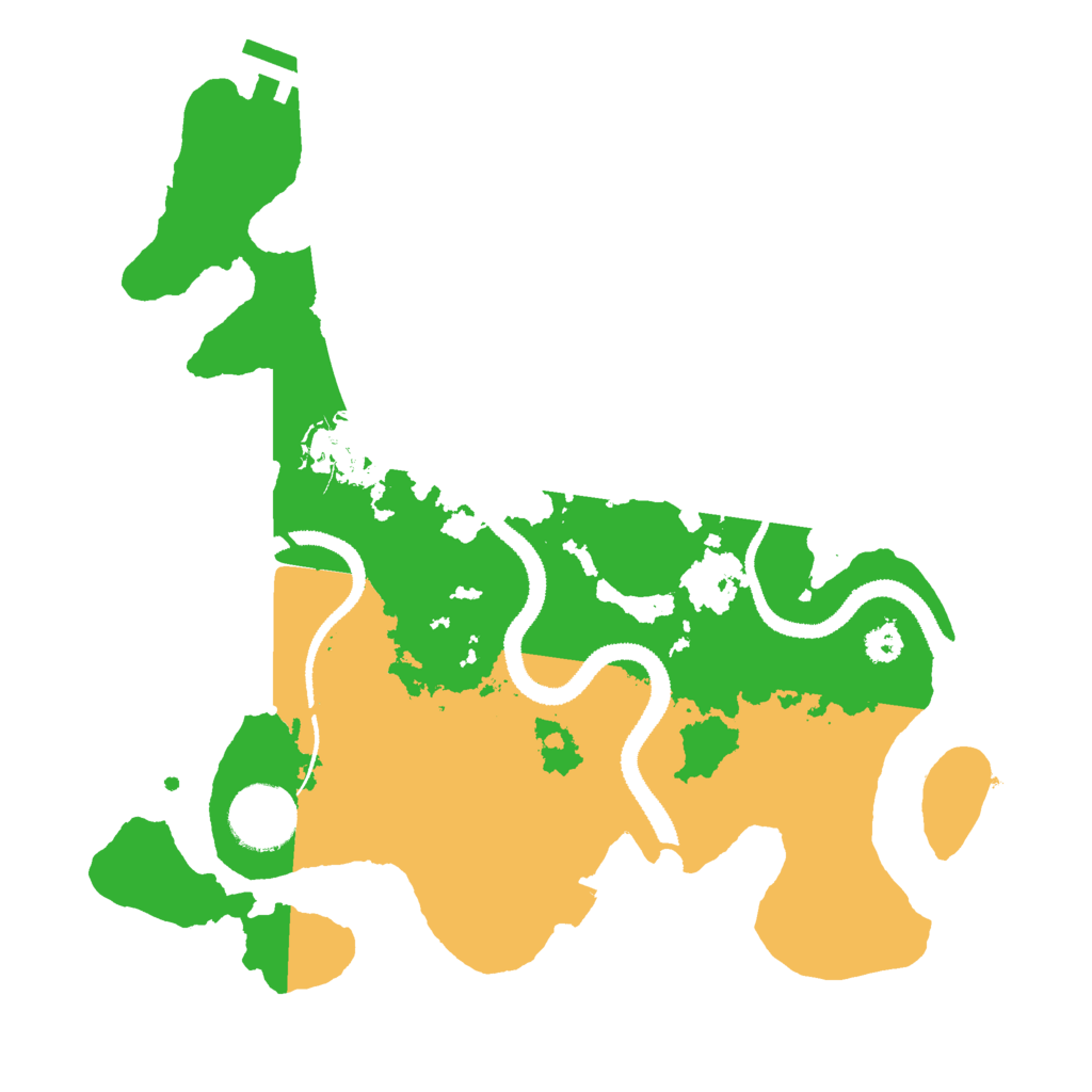 Biome Rust Map: Procedural Map, Size: 3000, Seed: 19499