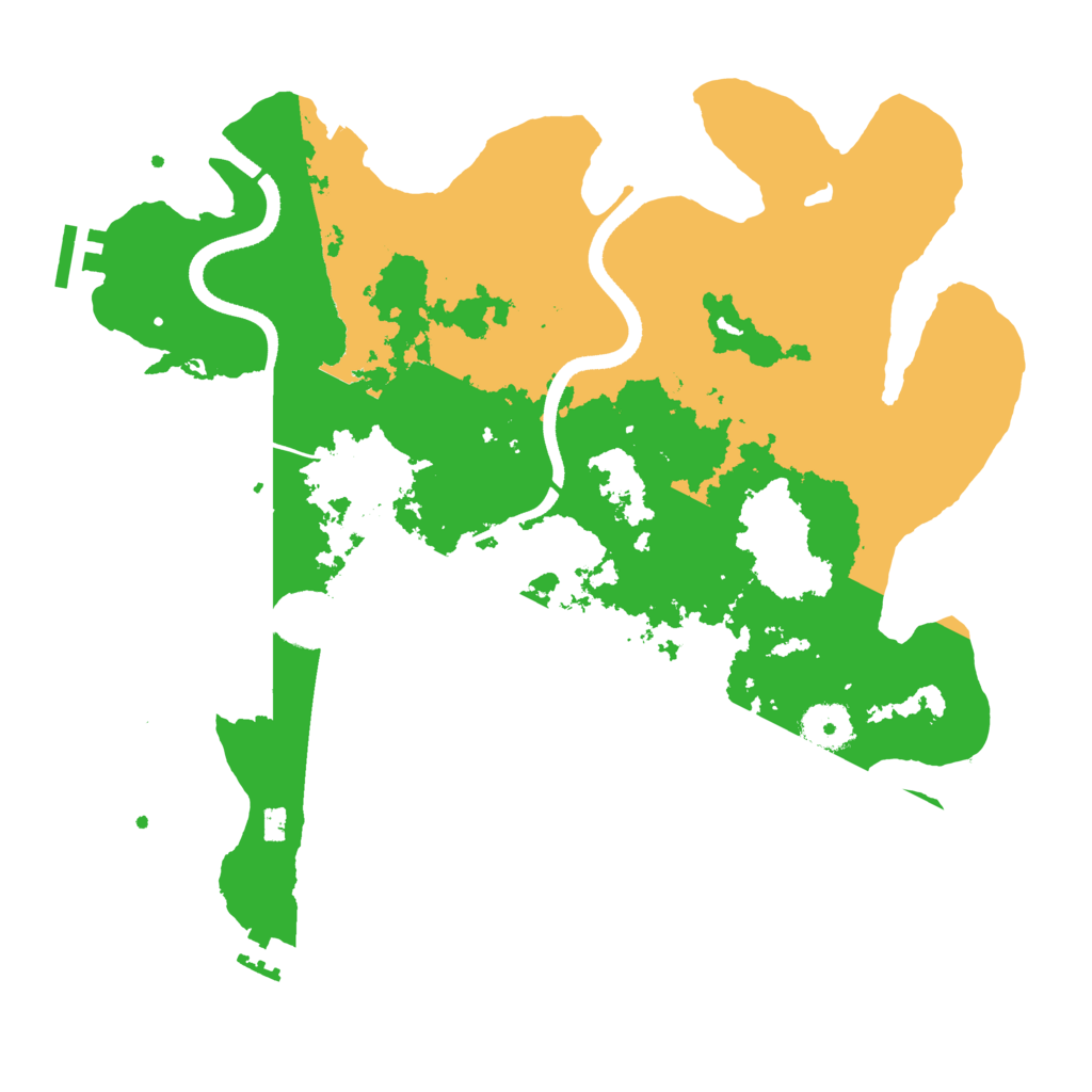 Biome Rust Map: Procedural Map, Size: 3500, Seed: 7758521
