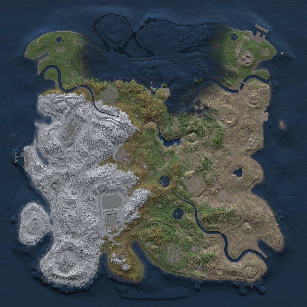 Rust Map: Procedural Map, Size: 4250, Seed: 12052026, 17 Monuments