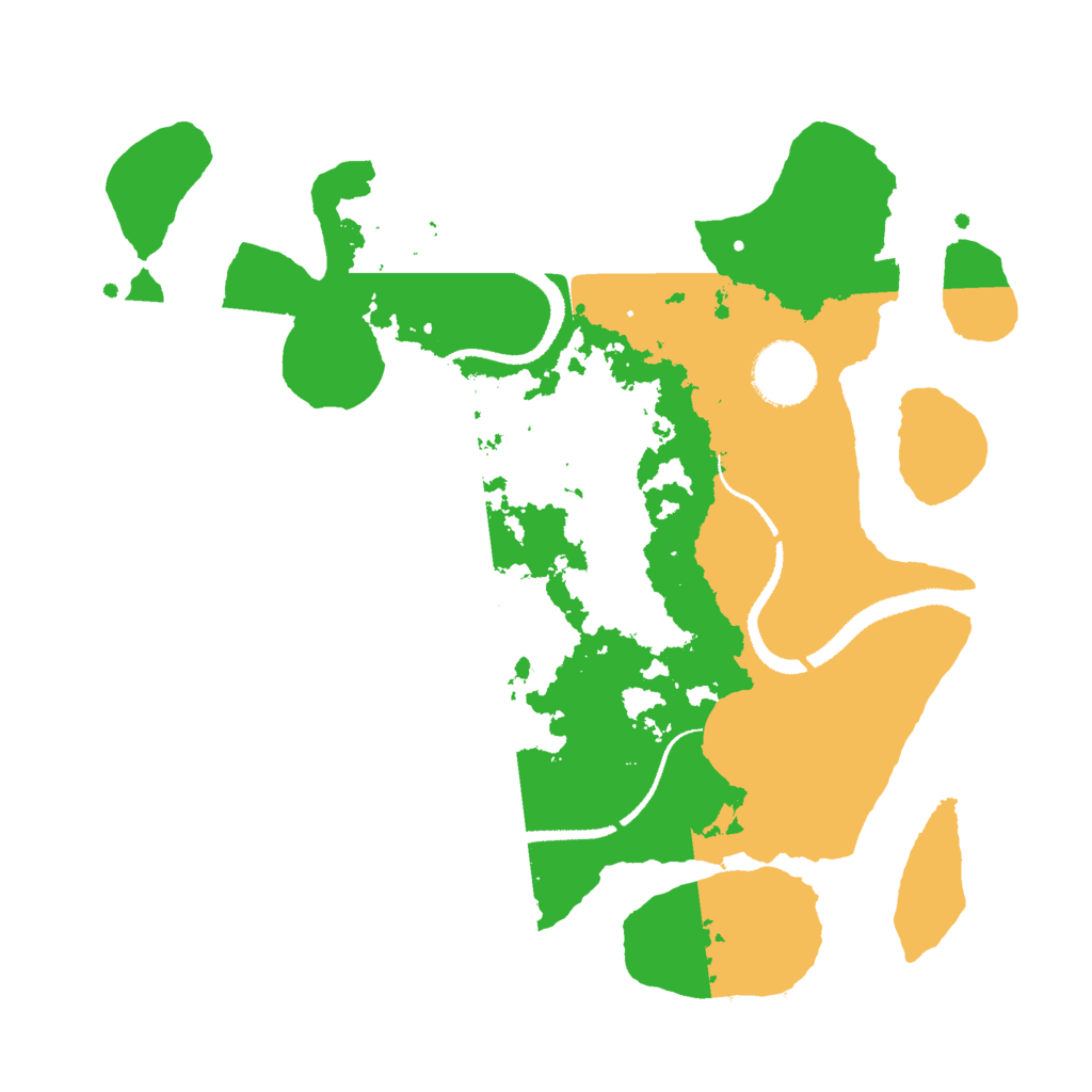 Biome Rust Map: Procedural Map, Size: 3000, Seed: 26668
